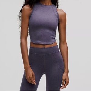 Lululemon Soft Sueded Crewneck Cropped Tank
